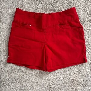 INC International Concepts High Waist Red Shorts